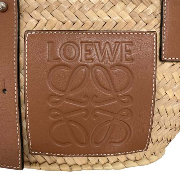 LOEWE Anagram Leather Patch Handbag/Basket Bag, Small, 327.02.S93, Brown, Wom... - Picture 2 of 14